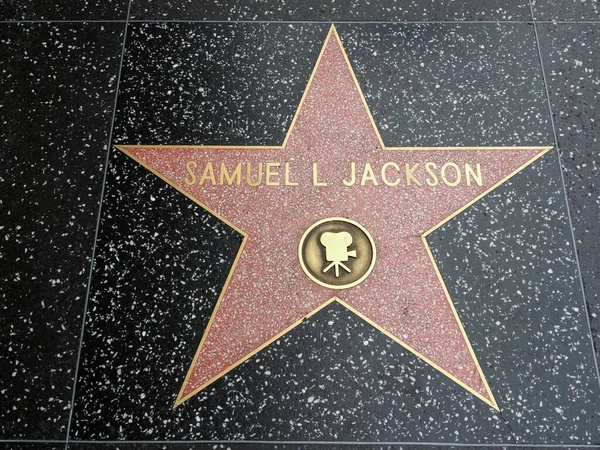 Hollywood California Ekim 2019 Aktör Samuel Jackson Hollywood Şöhret Yolu — Stok fotoğraf