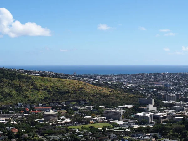 Honolulu October 2015 Aerial View Landmark Mid Pacific Institute University — Stock Photo, Image