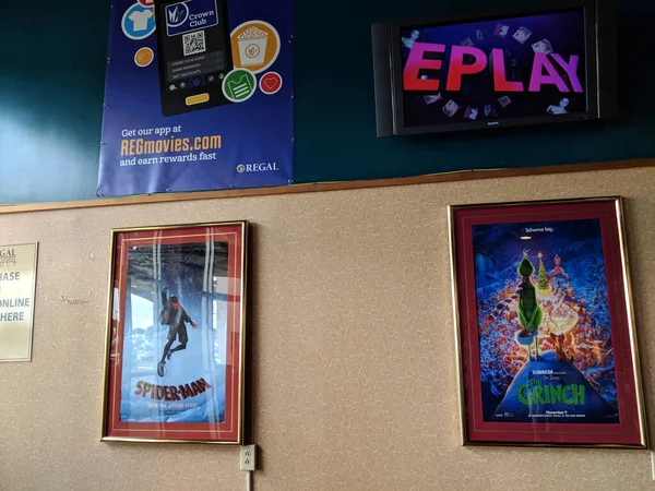 Kona Hawaii Octubre 2018 Regal Cinemas Makalapua Con Afiches Películas —  Fotos de Stock