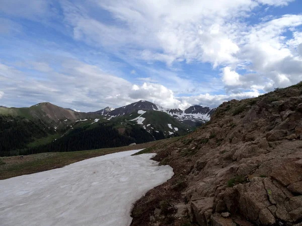 Snow Cap Mountain Peaks Independence Pass Colorado Usa — Stok fotoğraf