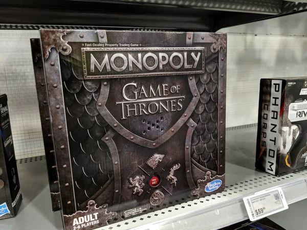 Honolulu July 2019 Game Thrones Monopoly Game Merchandise Sale Best — Stock Photo, Image