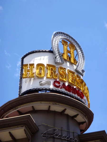 San Jose Costa Rica July 2009 Horseshoe Casino Sign Building — Foto Stock