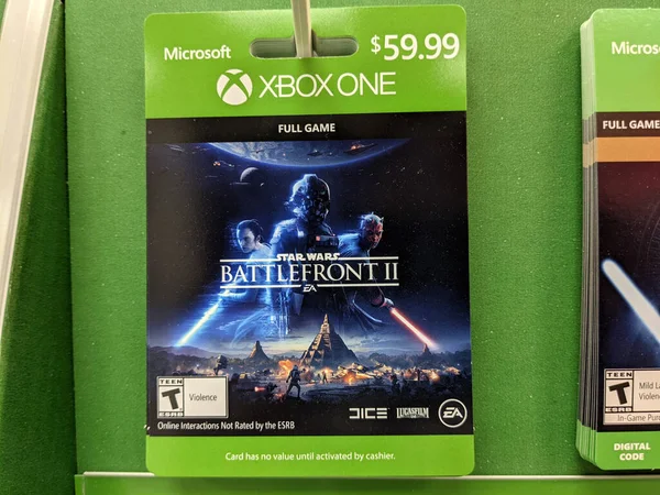 Honolulu September 2019 Xbox One Star Wars Battlefront Full Game — Stock Photo, Image