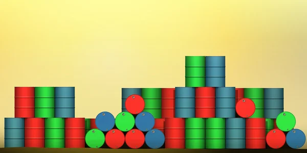 Tambores de óleo —  Vetores de Stock