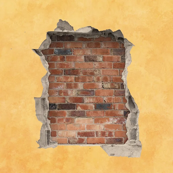 Τρύπα σε τοίχο — Φωτογραφία Αρχείου