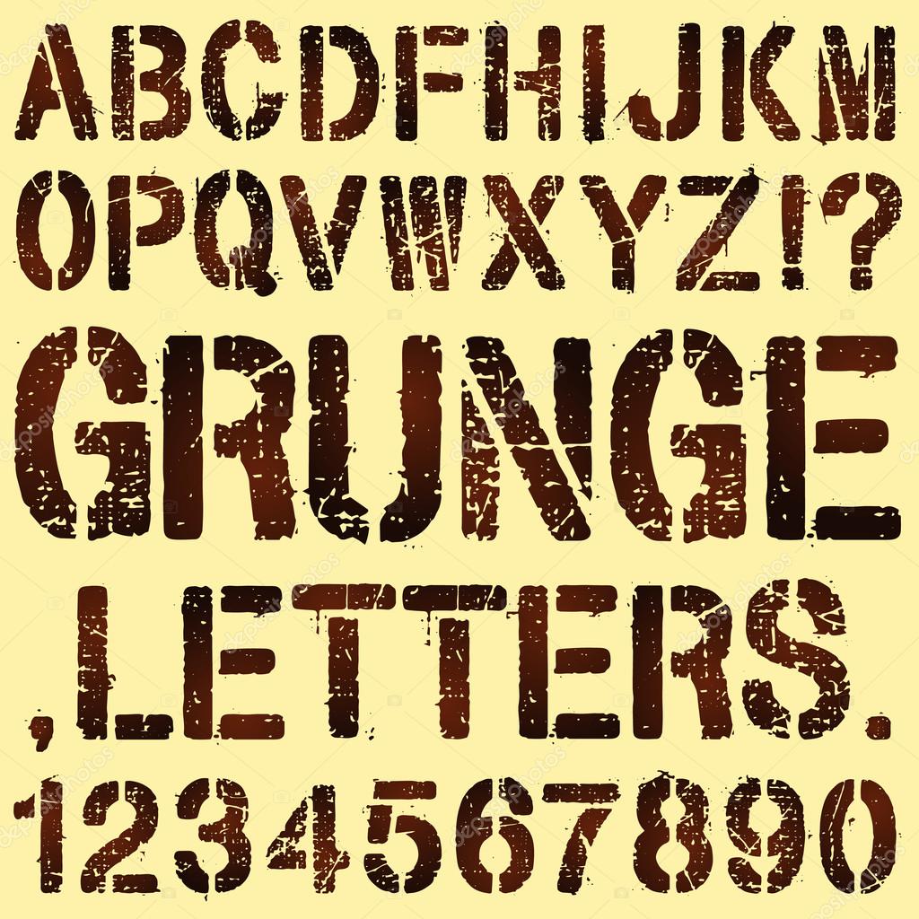 stencil letters