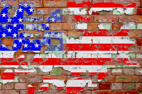 Grunge United States Flag — Stock Photo, Image