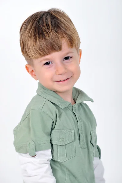 Niño sobre fondo blanco — Foto de Stock