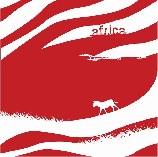 Zebra Hintergrund - Vektorillustration — Stockvektor