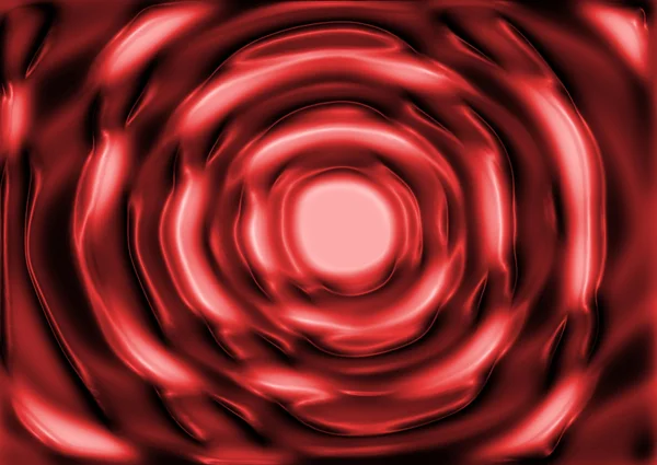 赤の溶融プラスチックさざ波 — ストック写真