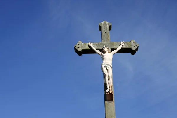Jesus Christ crucifixion sculpture — Stock Photo, Image