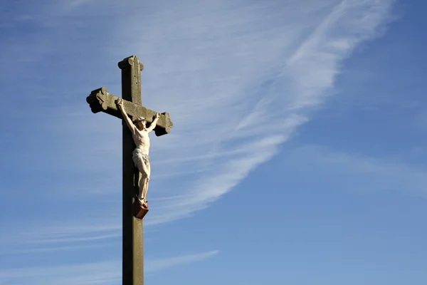 Jesus Christ crucifixion sculpture — Stock Photo, Image