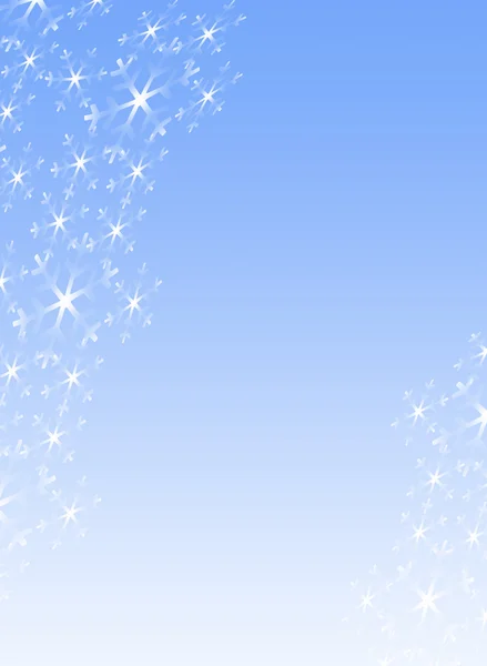 Snowflake christmas background, light blue — Stock Photo, Image