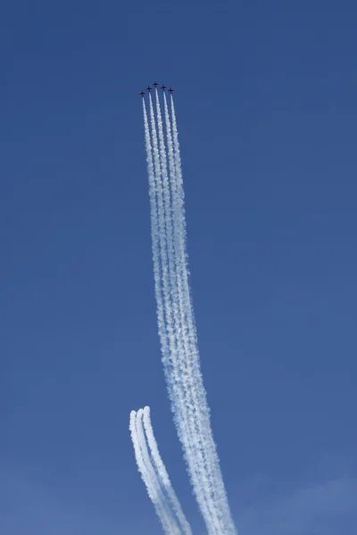 Frecce rosse display acrobatico — Foto Stock