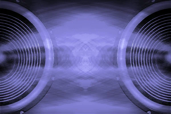 Purple audio speakers music background — Stock Photo, Image