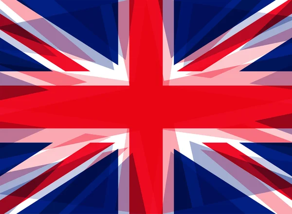 Förvrängd Storbritannien unionsflagga — Stockfoto