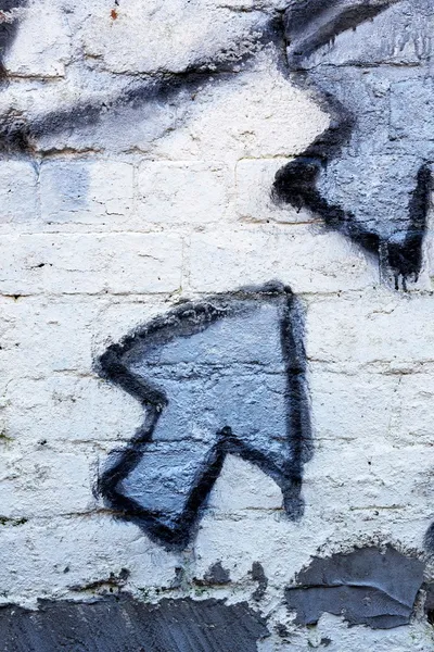 Blue graffiti arrows — Stock Photo, Image