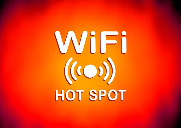 Wifi hotspot σημάδι — Φωτογραφία Αρχείου