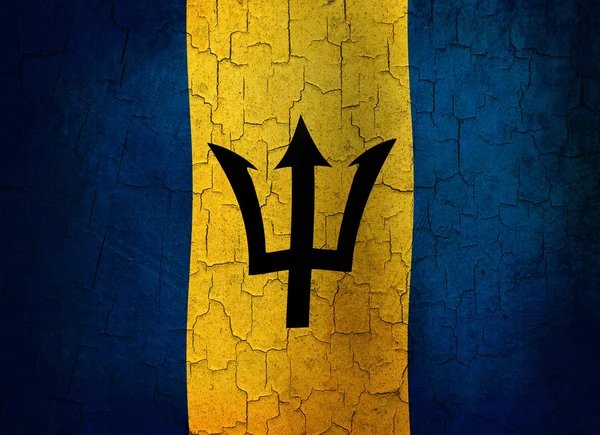 Grunge Barbados Flagge — Stockfoto