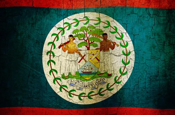 Grunge Belize flag — Stock Photo, Image