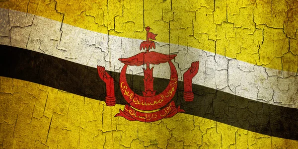 Grunge brunei vlag — Stockfoto