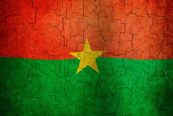 Grunge burkina faso vlag — Stockfoto