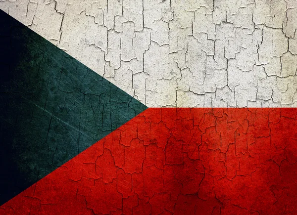 Grunge Czech Republic flag — Stock Photo, Image