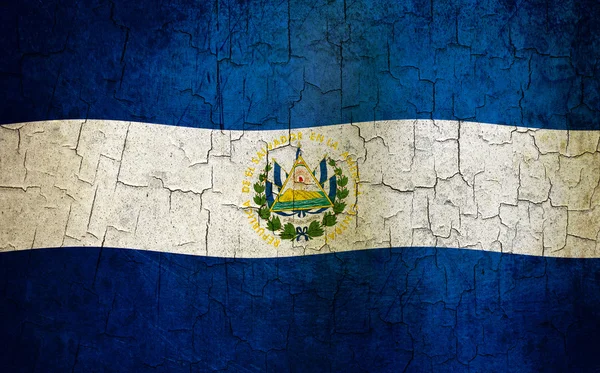 グランジ エルサルバドルの国旗 — ストック写真