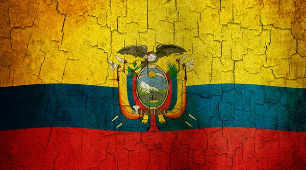 Grunge ecuador flag — Stock Photo, Image