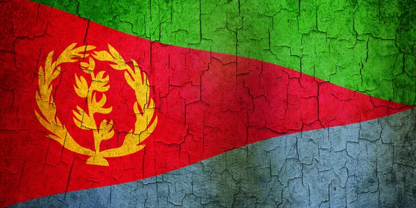 Grunge eritrea vlag — Stockfoto