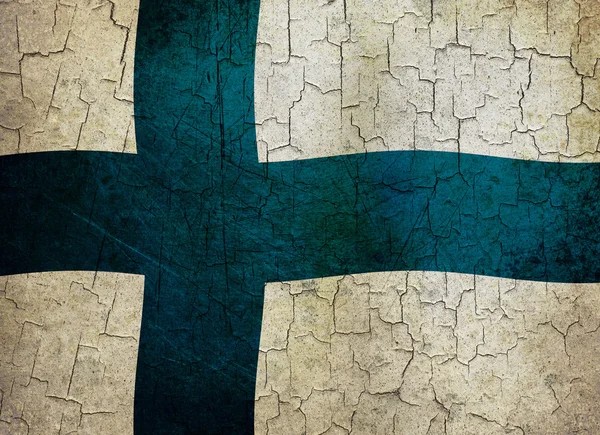 Grunge Finlandia bandiera — Foto Stock