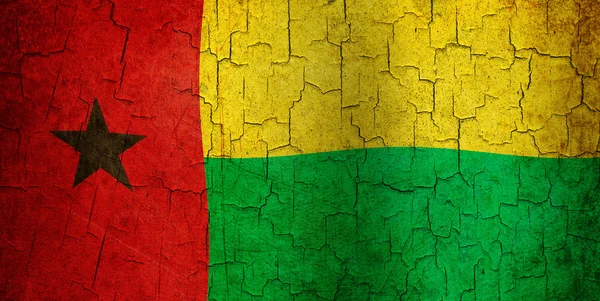 Grunge Guinee-Bissau vlag — Stockfoto