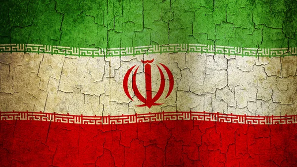 Grunge 伊朗国旗 — 图库照片