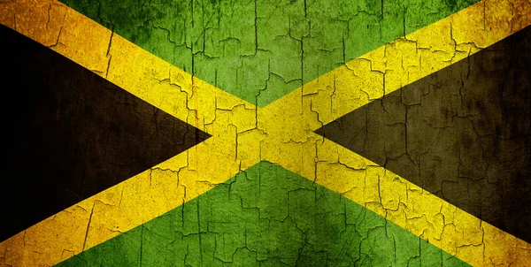 Grunge Jamaica Bandeira — Fotografia de Stock