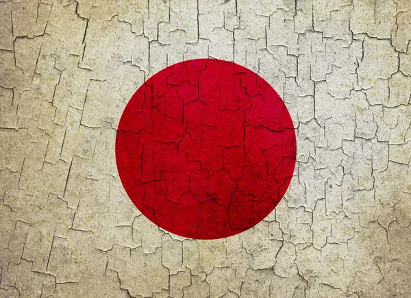 Grunge japan flagga — Stockfoto