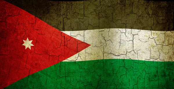 Grunge Ürdün bayrağı — Stok fotoğraf