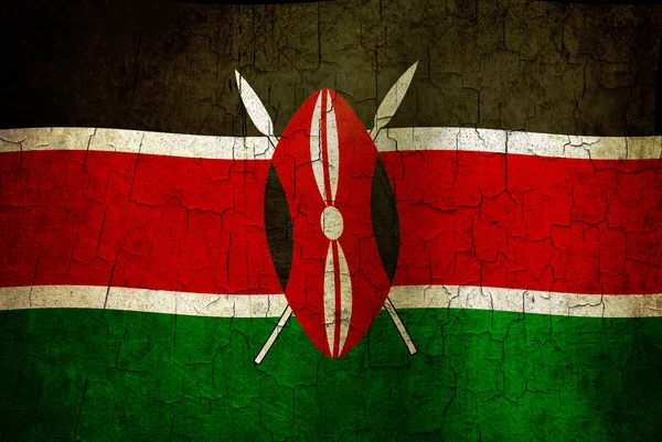 Grunge Kenia vlag — Stockfoto