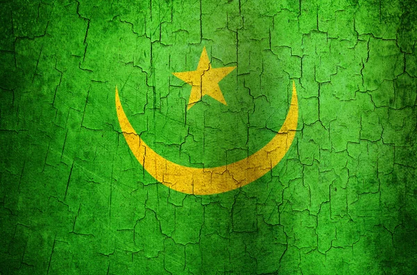 Bendera Grunge Mauritania — Stok Foto