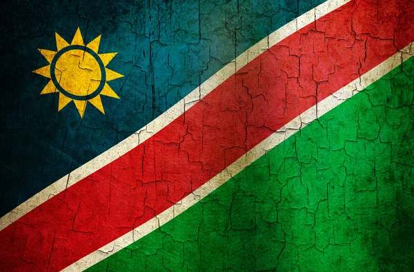 Grunge Namibya bayrağı — Stok fotoğraf