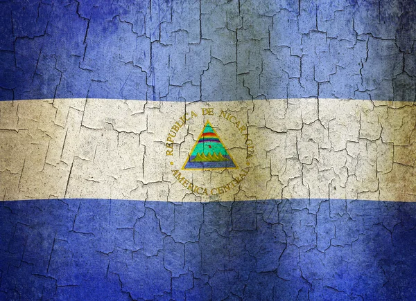 グランジ ニカラグアの国旗 — ストック写真