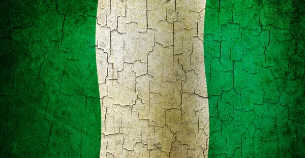 Grunge Nigeria Flagge — Stockfoto