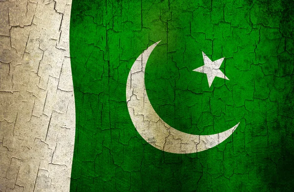 Grunge Bandera de Pakistán — Foto de Stock
