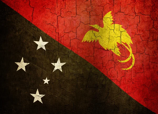 Grunge Papua New Guinea flag — Stock Photo, Image