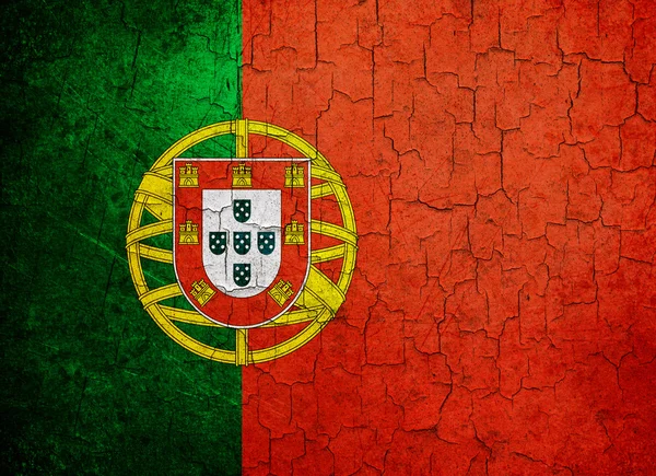 グランジ ポルトガルの国旗 — ストック写真