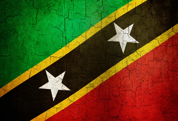 Grunge Saint Kitts and Nevis flag — Stock Photo, Image