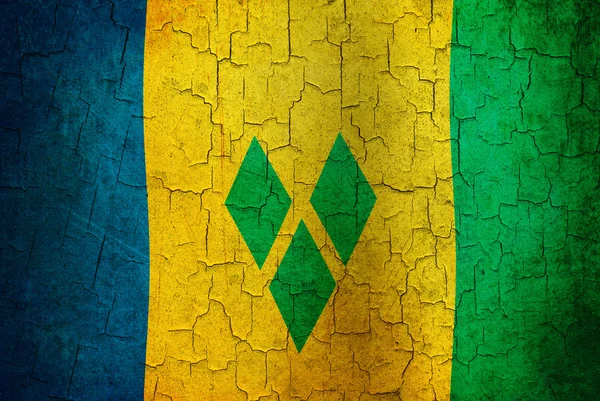 Grunge Saint Vincent and the Grenadines flag — Stock Photo, Image