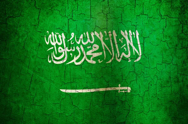 グランジ サウジアラビアの国旗 — ストック写真