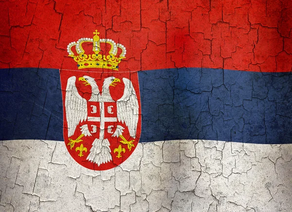 Grunge Serbia flag — Stock Photo, Image