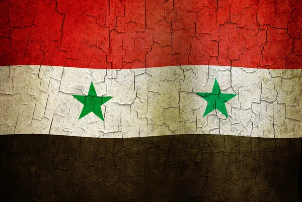 Grunge drapeau syrien — Photo