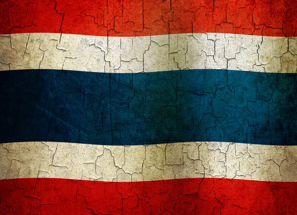 Grunge Bandera de Tailandia — Foto de Stock